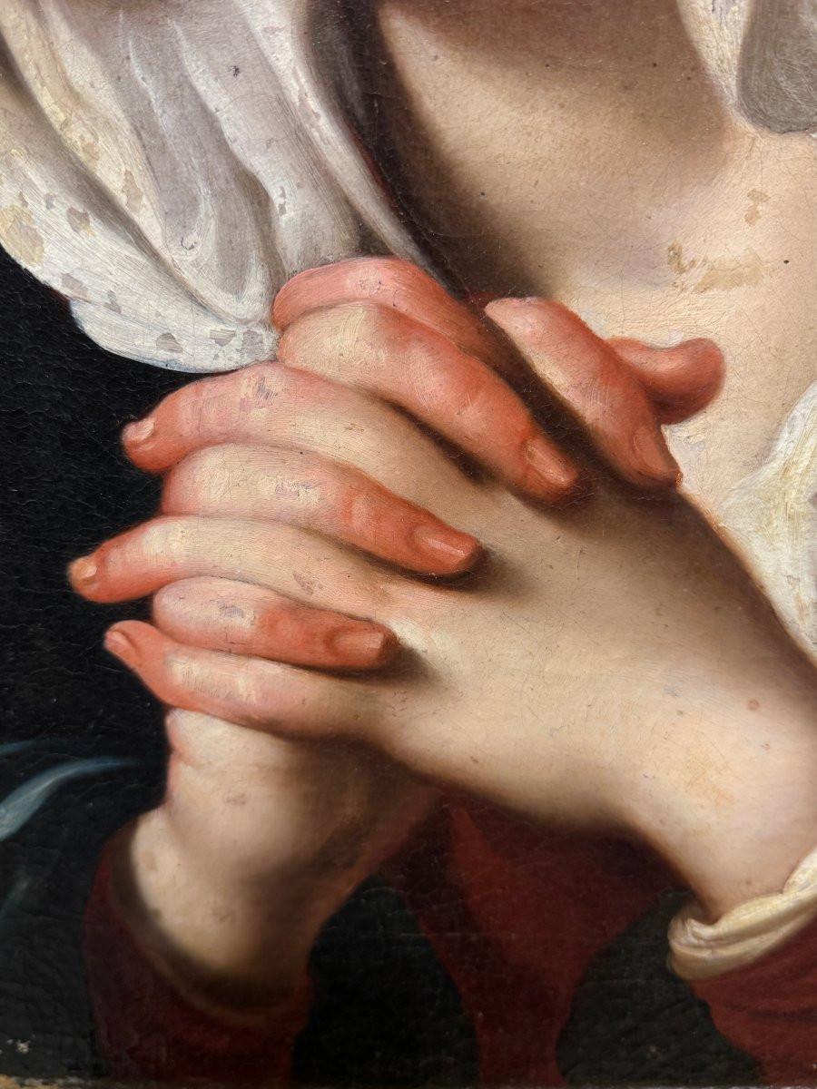 Guercin Follower (1591-1666) - Madonna Addolorata-photo-3