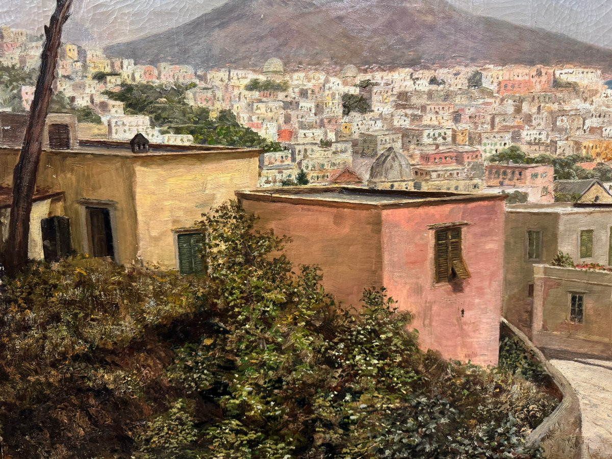 	 L. Erhard (c. 1900) - Naples vue de Posilipo-photo-2