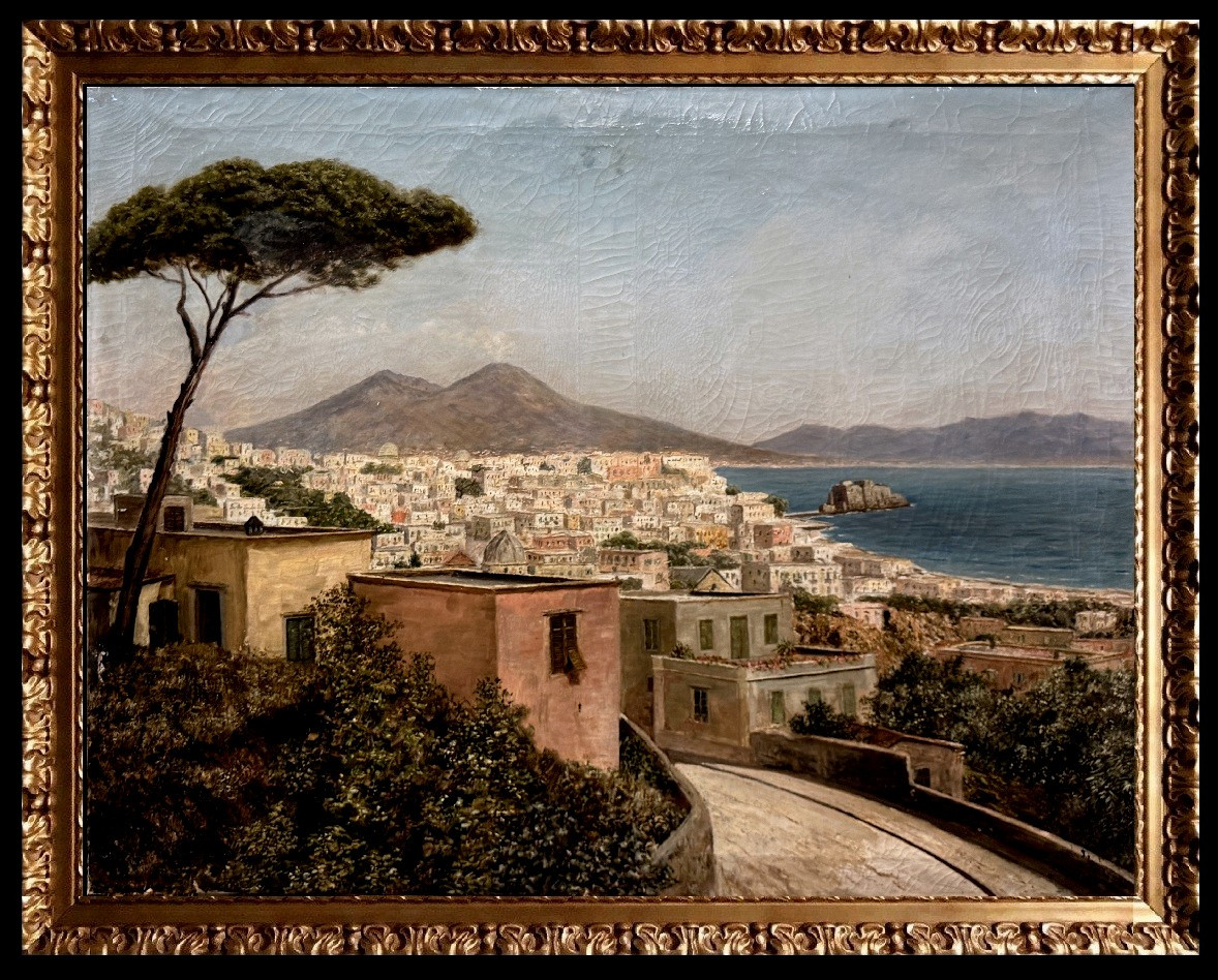 	 L. Erhard (c. 1900) - Naples vue de Posilipo
