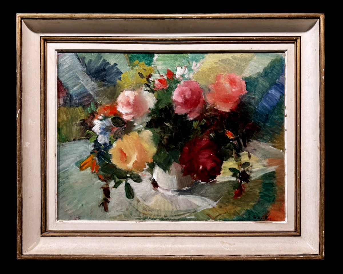 Andrée Ruy-petroff (1927-1998) - Bouquet à Roses