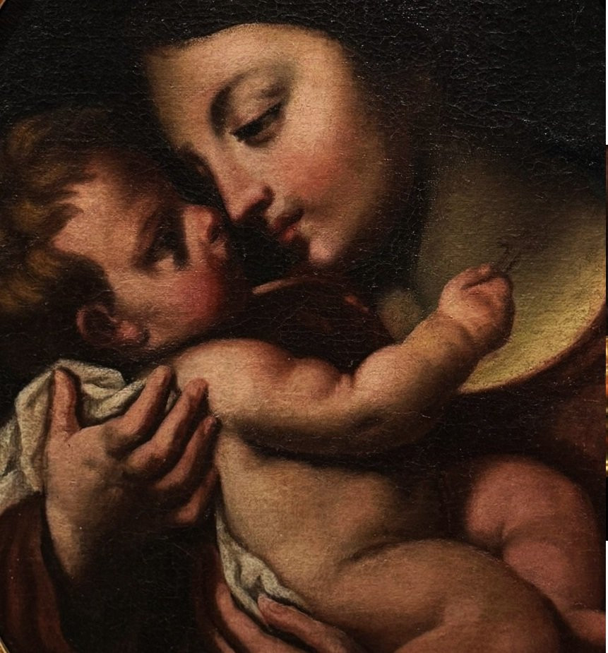 	 Boulognaise School (c. 1680) - Madonna Col Bambino-photo-2