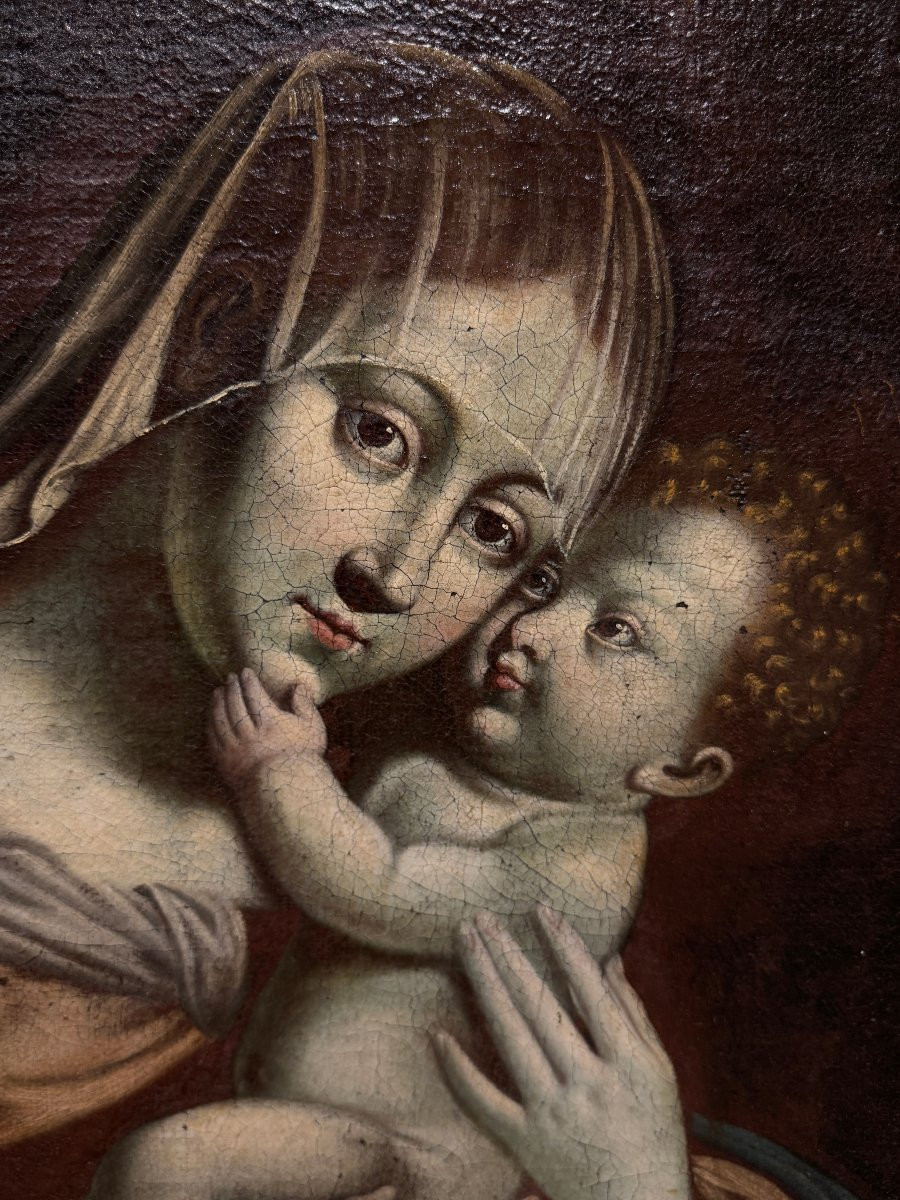 École ombrienne (vers 1670) - La Vierge au voile-photo-3