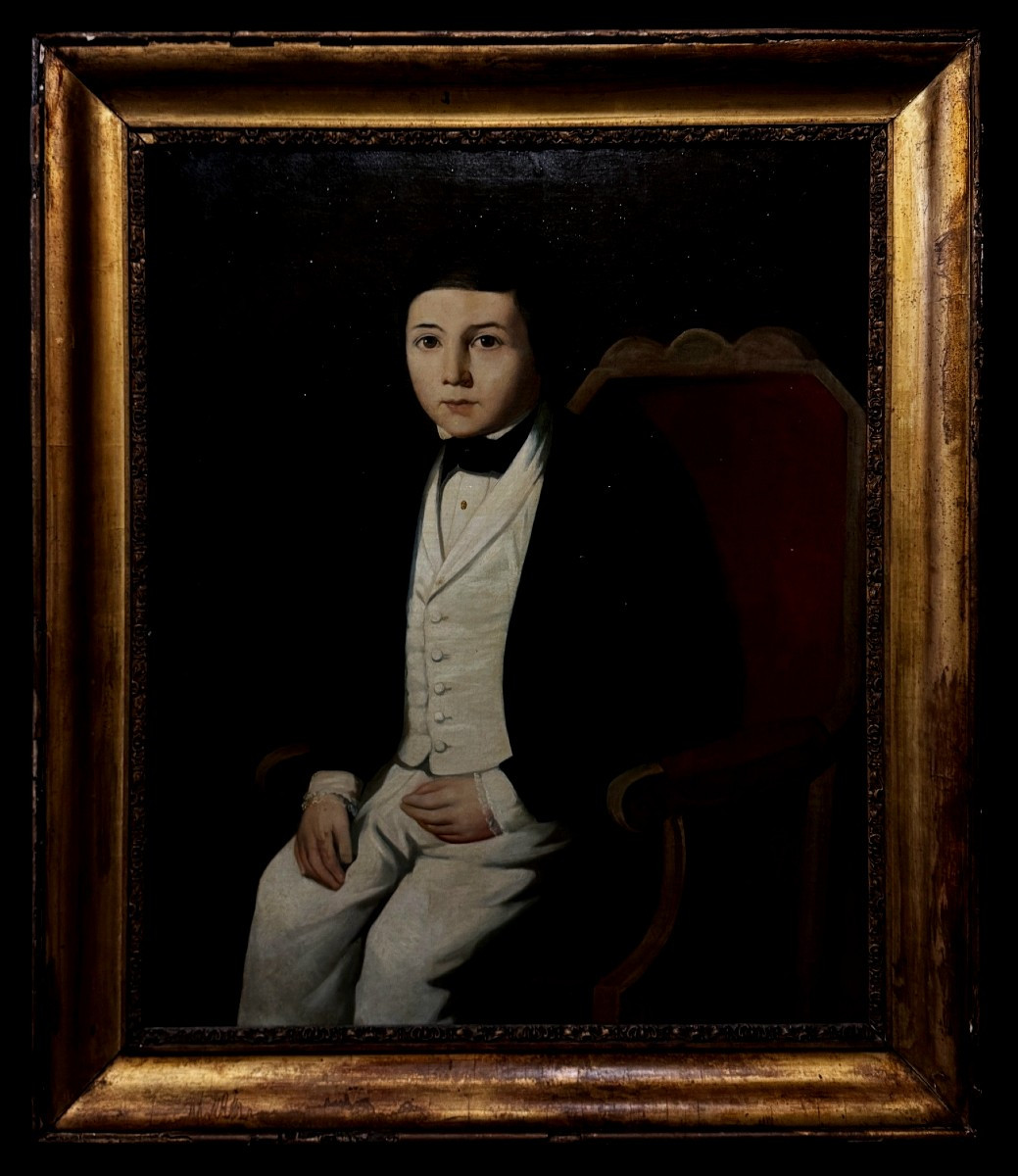 École Française (c. 1890) - Portrait d'Enfant 
