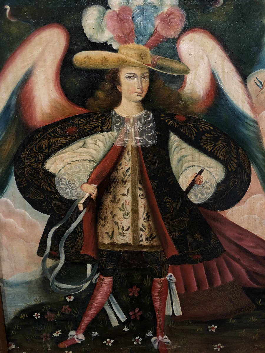 	Cusco School (xx) - Archangel Harquebusier-photo-2