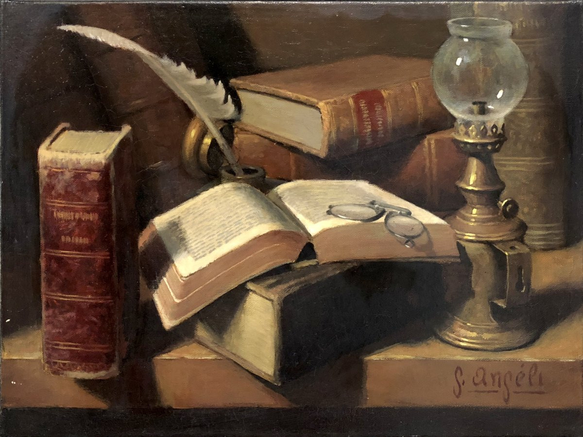Guerino Angeli (xix-xx) - The Philosopher's Vanitas-photo-2