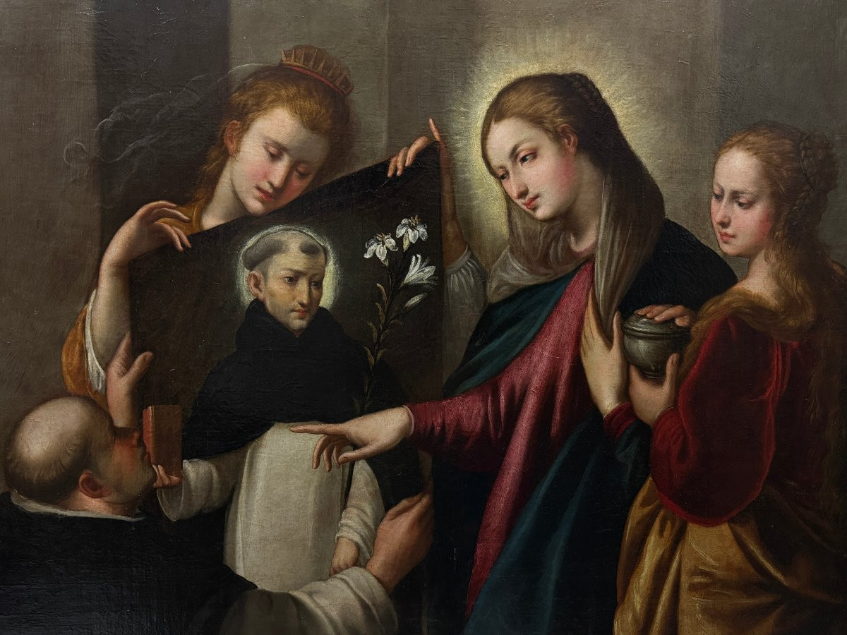 Fray Juan Bautista Maíno (1581-1649); atelier de - Saint Dominique à Soriano-photo-4