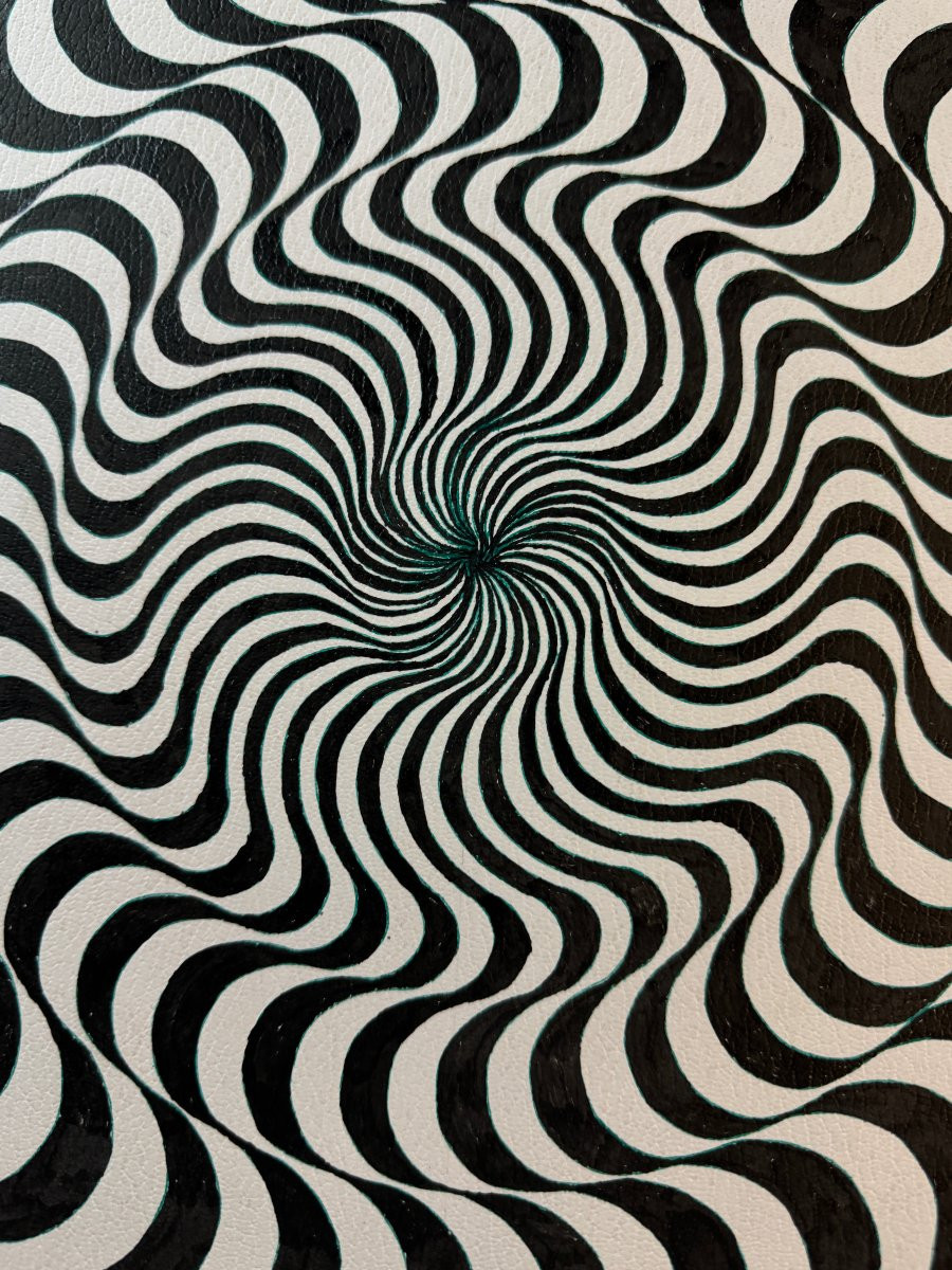 	 École Op-Art (c. 1980) - "Séquence Ondulatoire 8"-photo-4