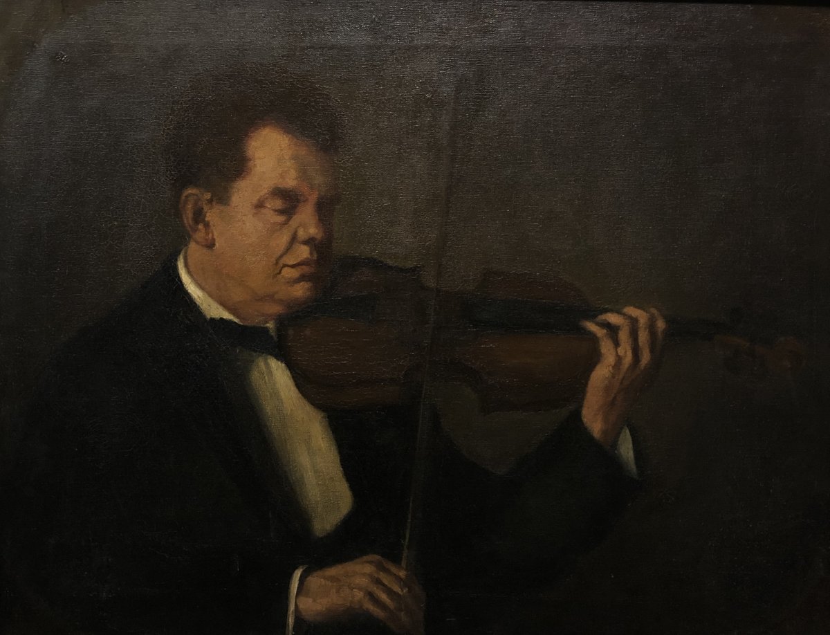 German School (c. 1920) - The Violinist-photo-2