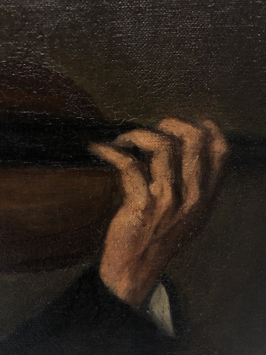 German School (c. 1920) - The Violinist-photo-4