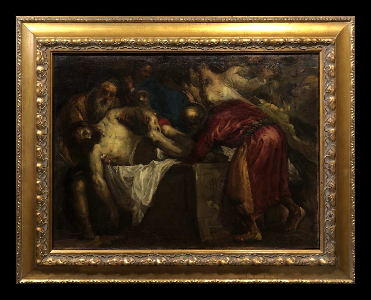 	European School (xix) - The Burial Of Christ (after Tiziano Vecellio)