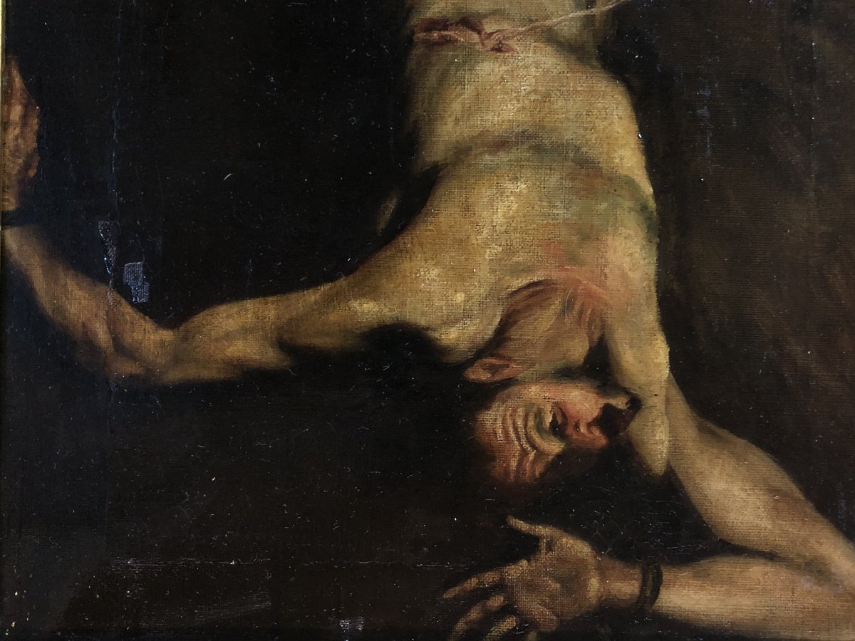 	Spanish School (xix) - Prometheus (after Joseph De Ribera)-photo-1