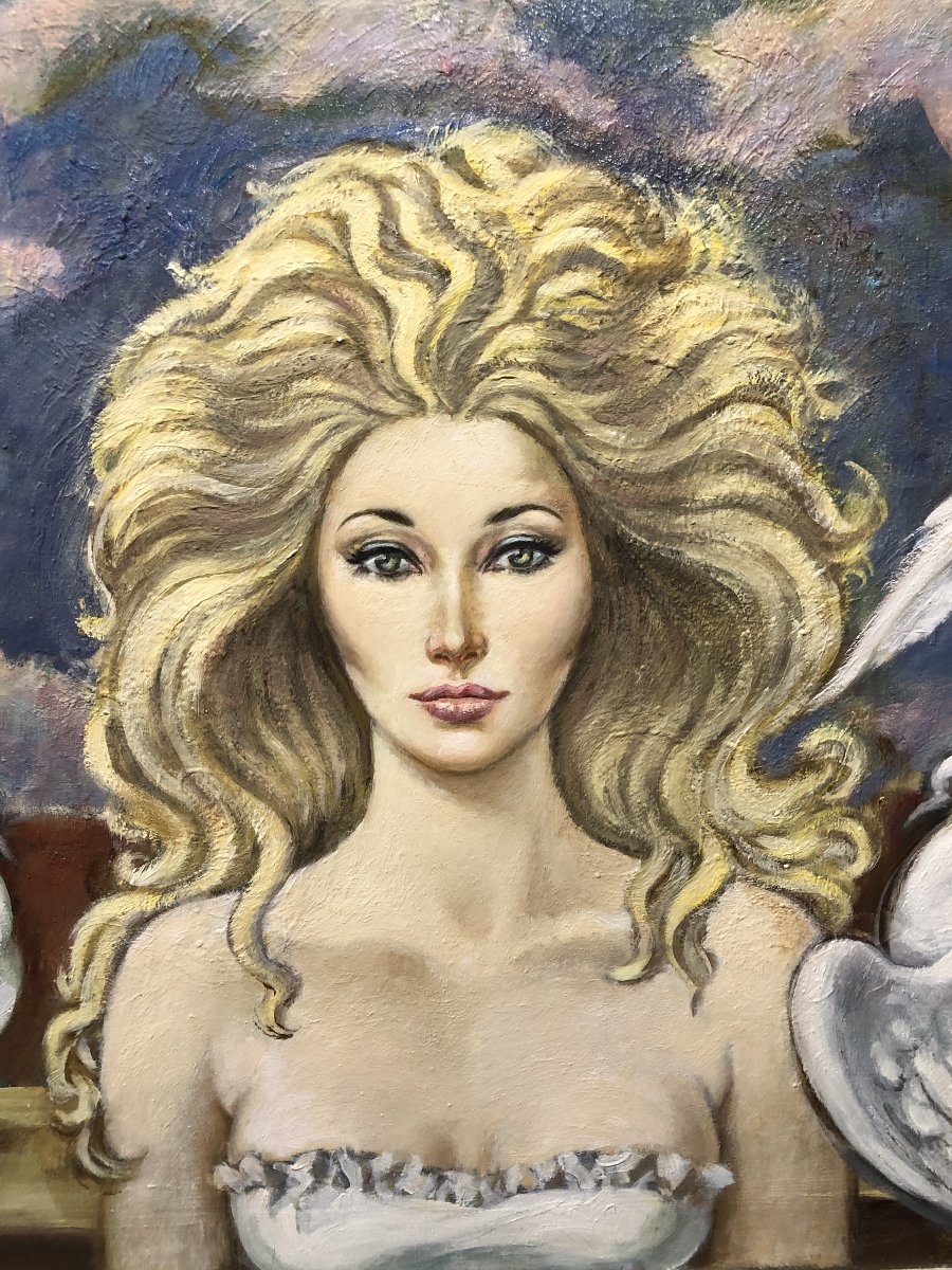 	Virgilio Galán Román (1931–2001) - The Lady With The Doves-photo-3