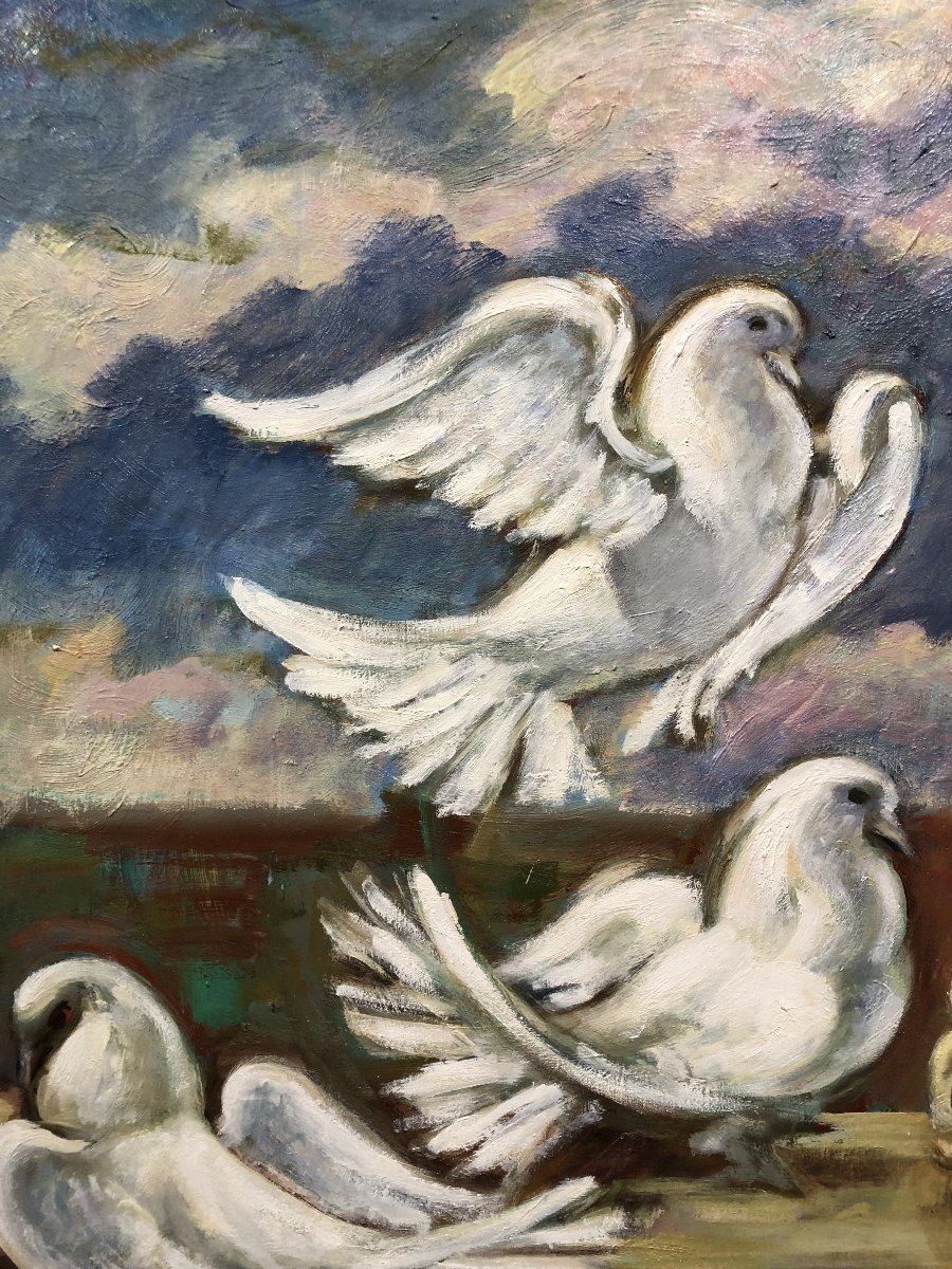 	Virgilio Galán Román (1931–2001) - The Lady With The Doves-photo-1