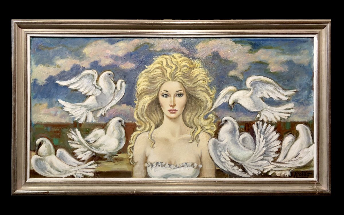 	Virgilio Galán Román (1931–2001) - The Lady With The Doves