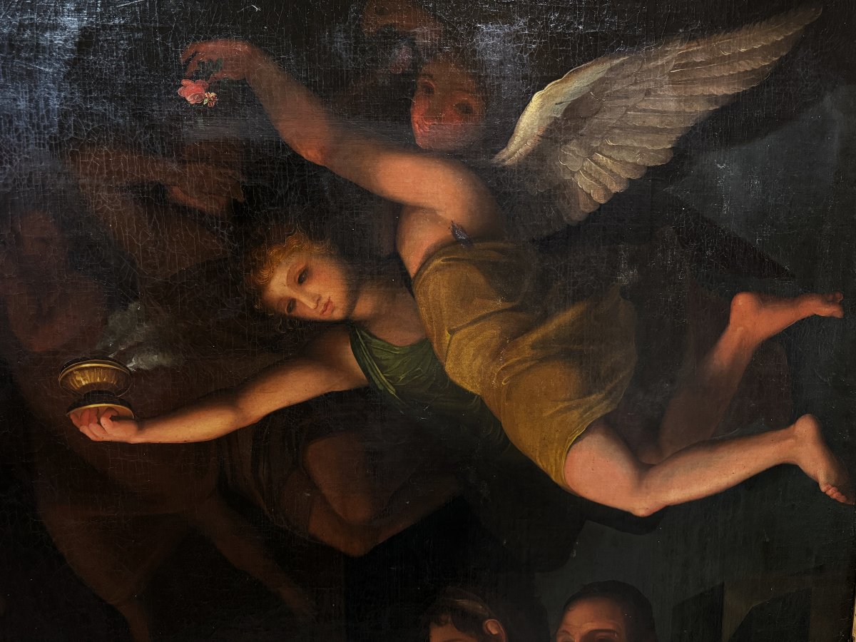 École Espagnole, près de Goya (c. 1780) - Une Version de l'Adoration des Bergers de Mengs -photo-3