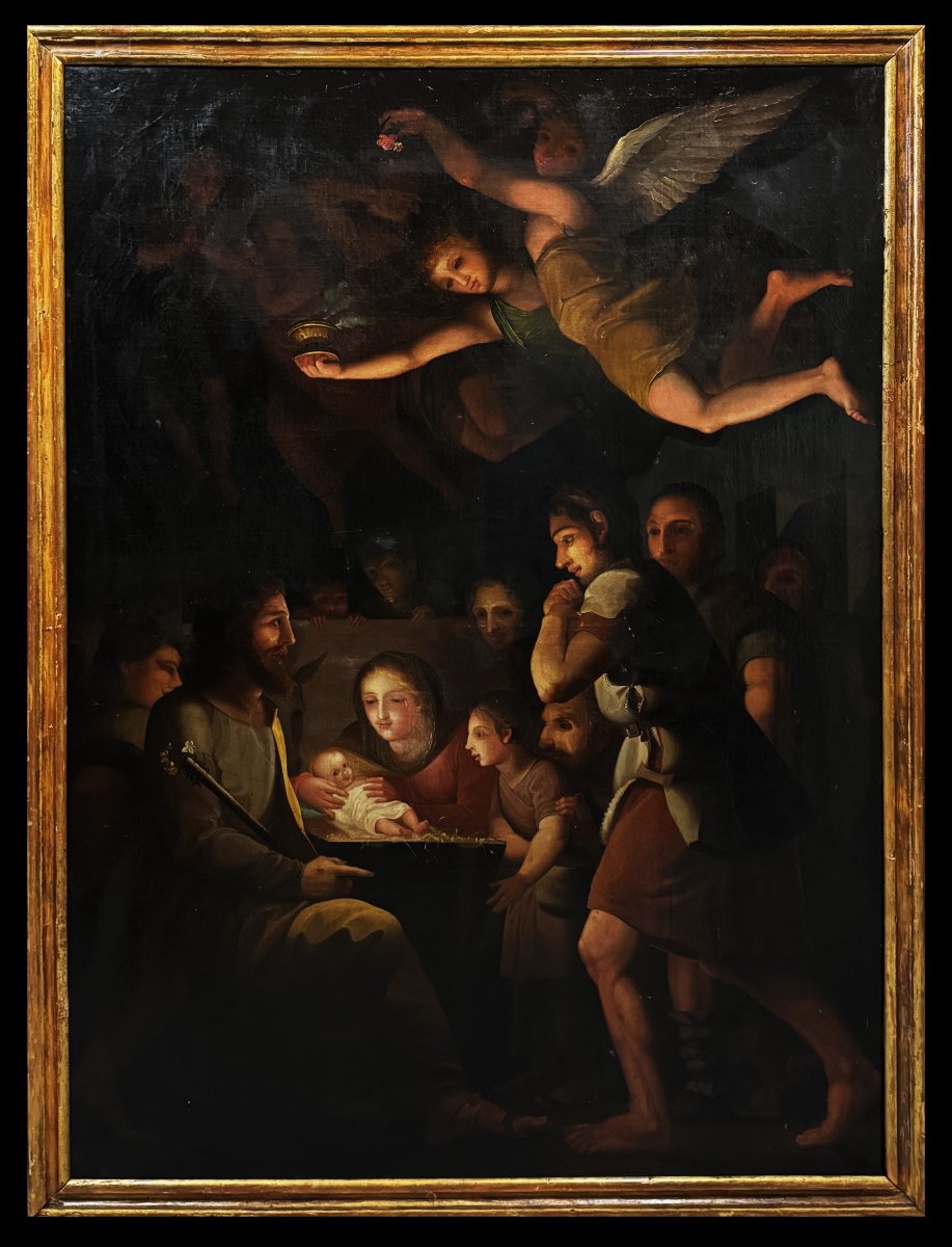École Espagnole, près de Goya (c. 1780) - Une Version de l'Adoration des Bergers de Mengs 