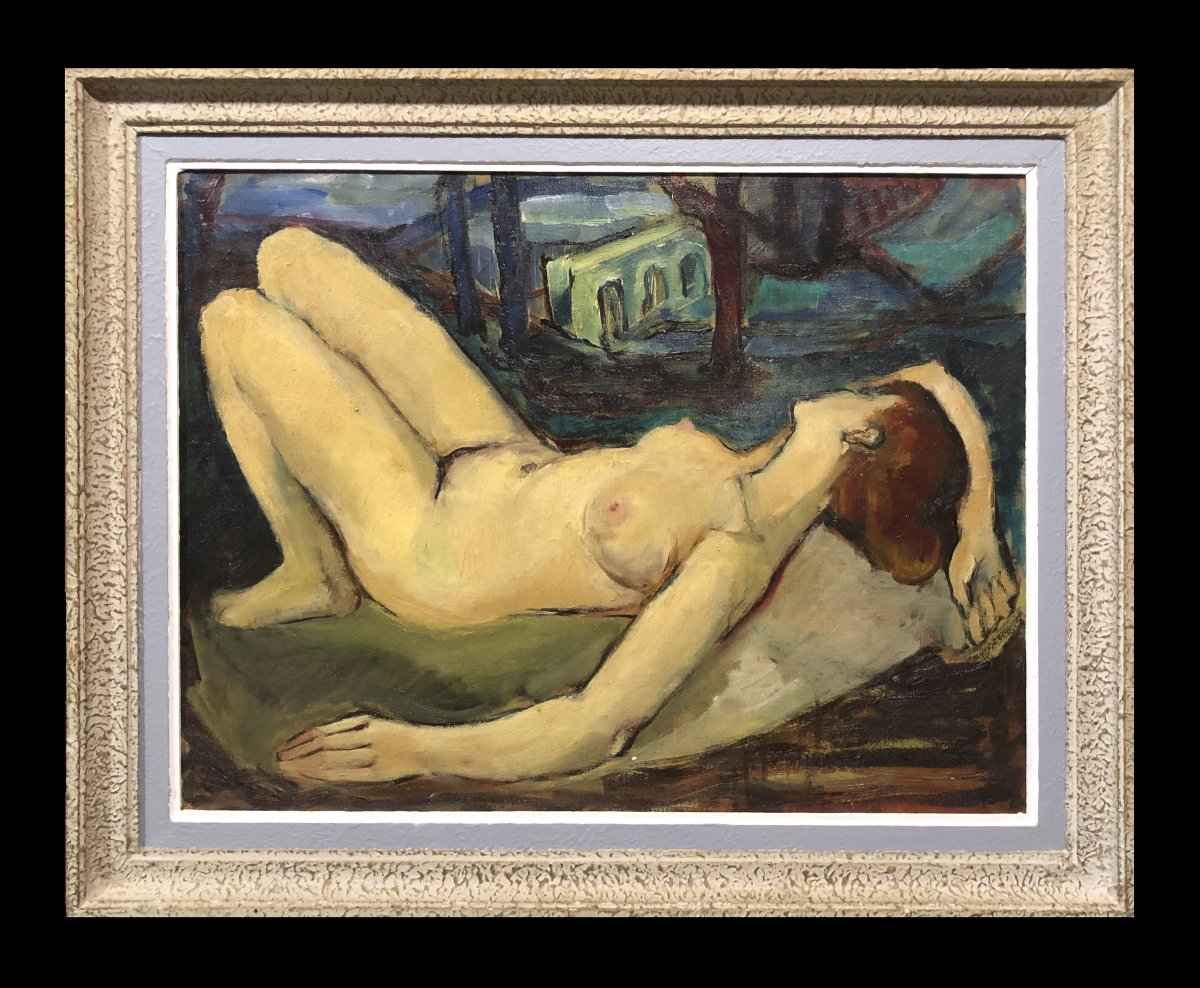 École Postcubiste (c. 1930) - Nu Allongé