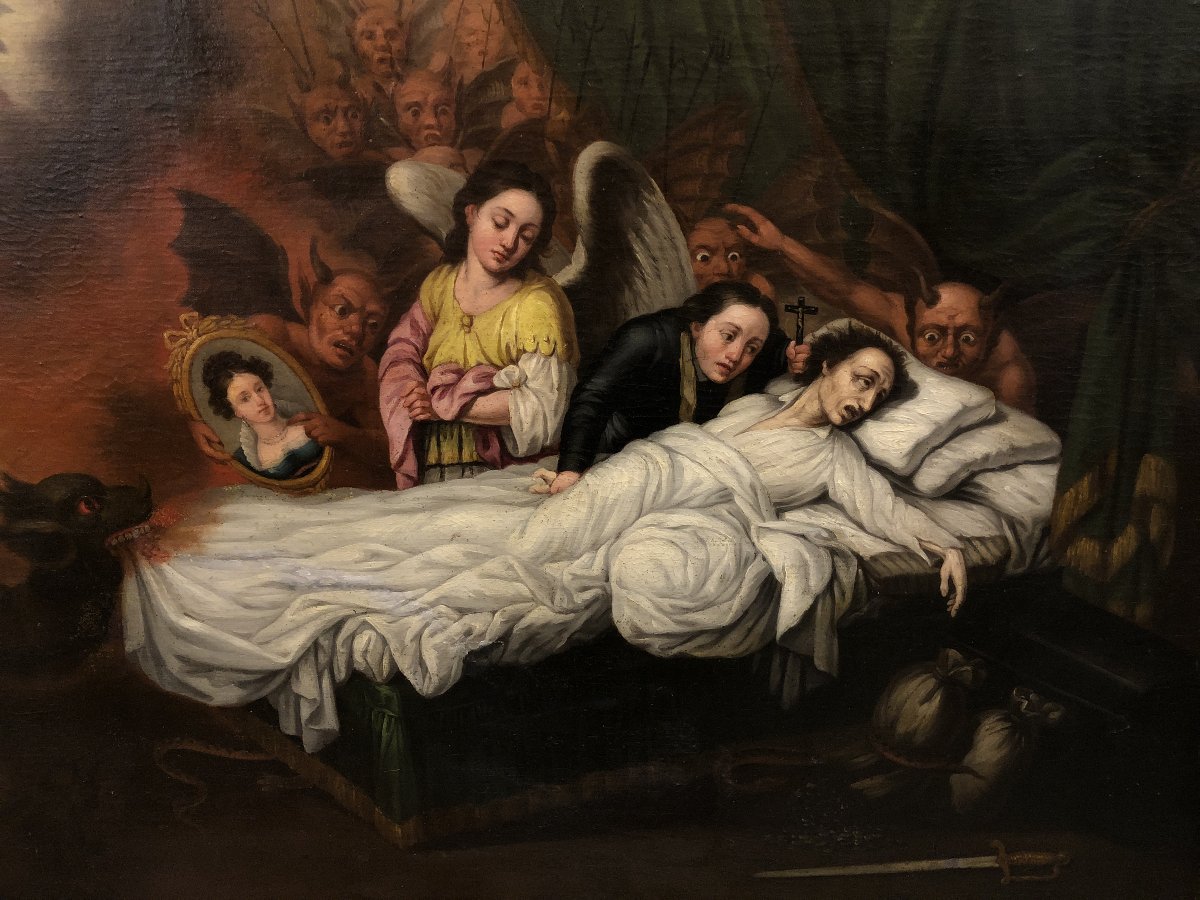 École Coloniale (XIX) - La Mort du Pécheur-photo-2