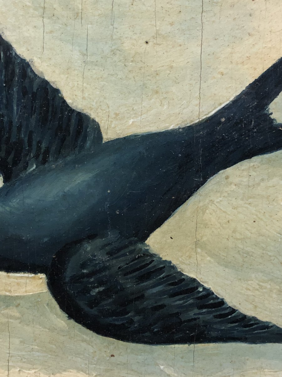 French School (c. 1900) - Souvenir / The Swallow-photo-1