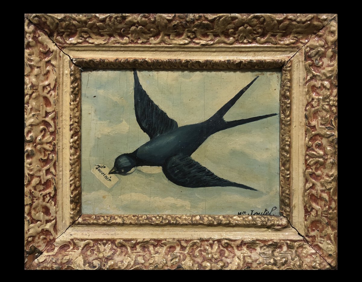 French School (c. 1900) - Souvenir / The Swallow