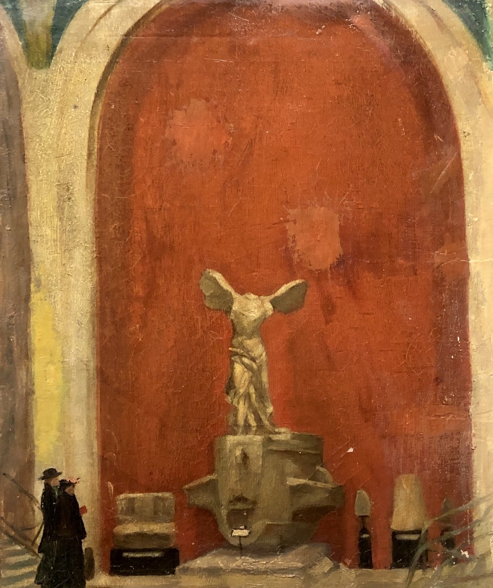 French School (c. 1900) - The Daru Staircase With The Victory Of Samothrace-photo-2
