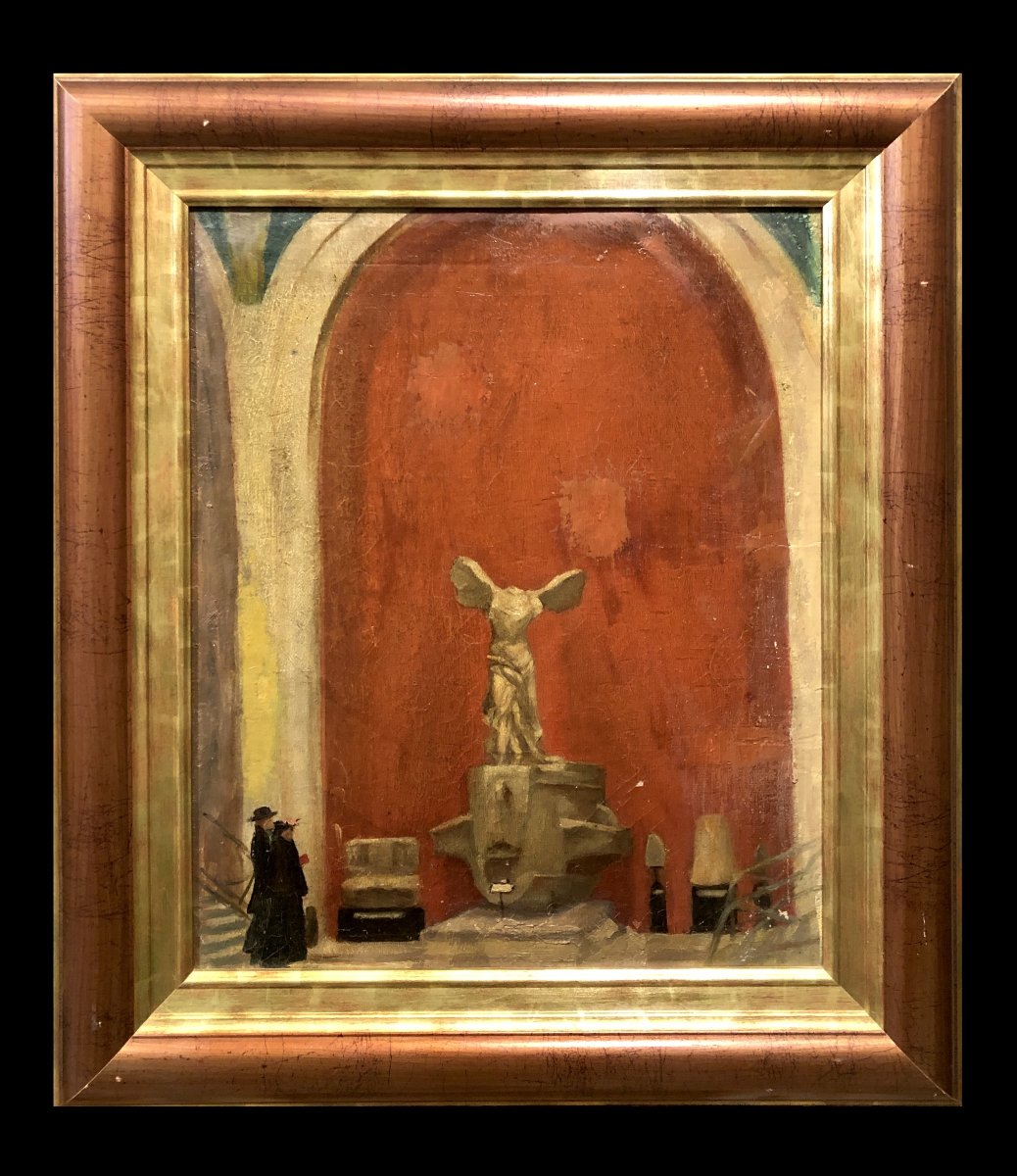 French School (c. 1900) - The Daru Staircase With The Victory Of Samothrace