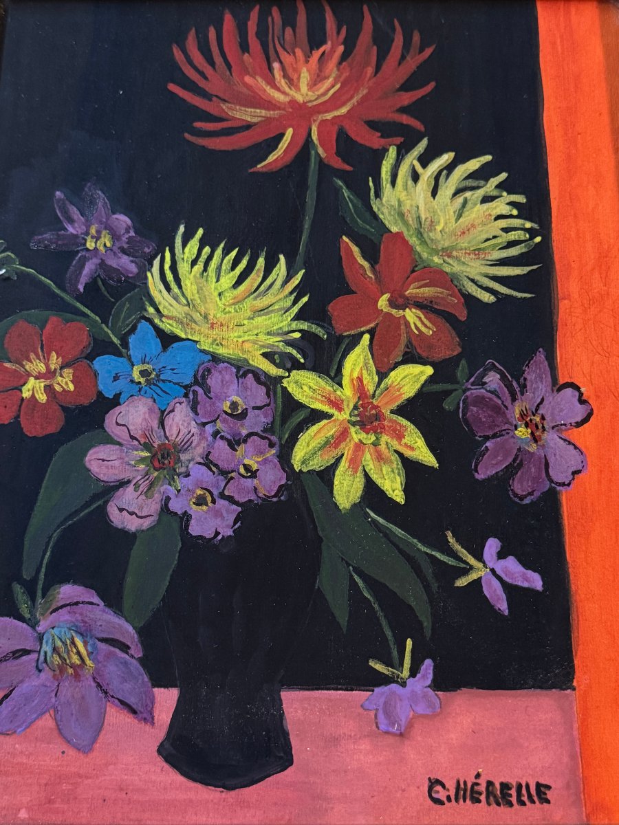 	 Claudine Herelle (c. 1960) - Psychedelic Bouquet-photo-2