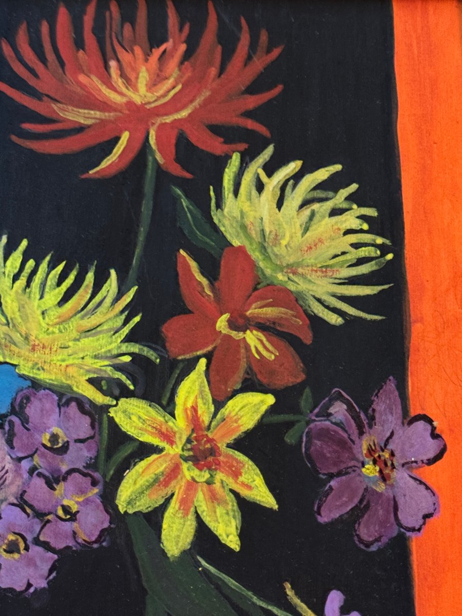 	 Claudine Herelle (c. 1960) - Psychedelic Bouquet-photo-4