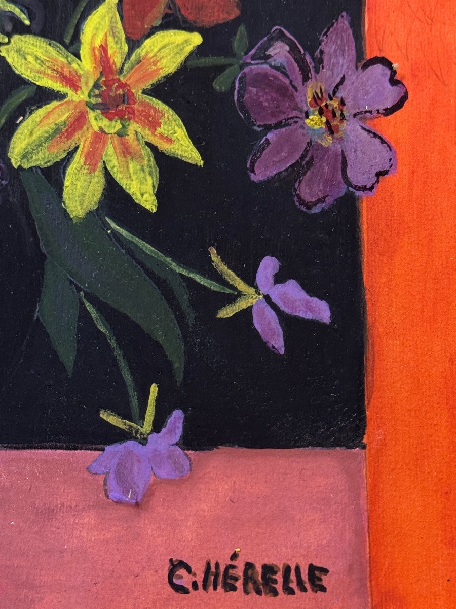 	 Claudine Herelle (c. 1960) - Psychedelic Bouquet-photo-3