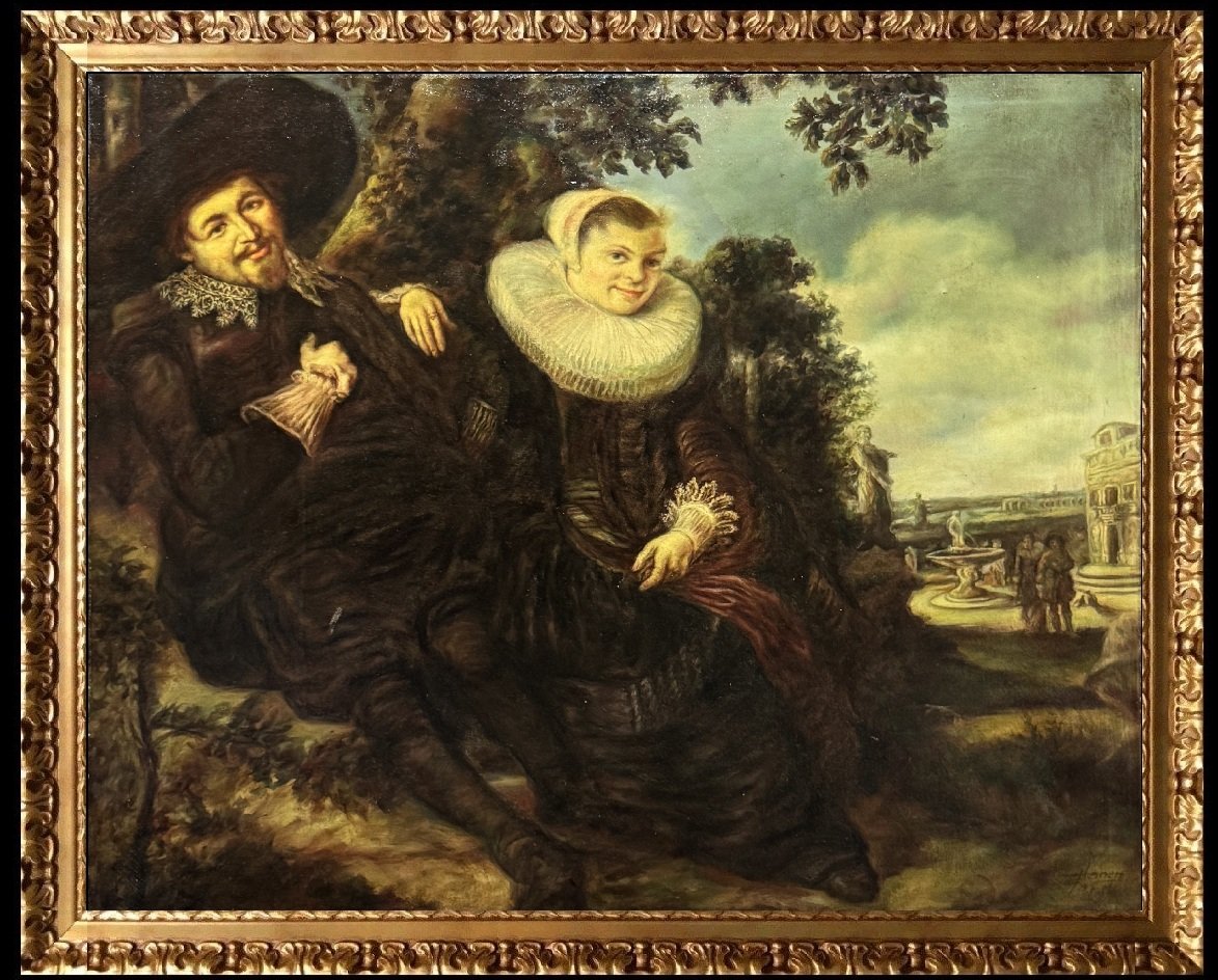 École Européenne (XXe siècle) - Portrait de mariage d'Isaac Massa et Beatrix van der Laen 