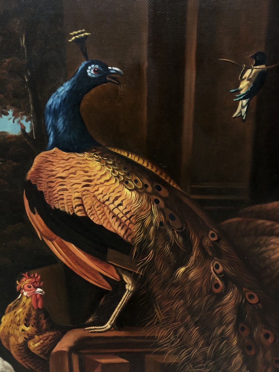 	 European School (c. 1950) - Grand Concert Of Birds (in The Style Of Melchior d'Hondecoeter)-photo-1
