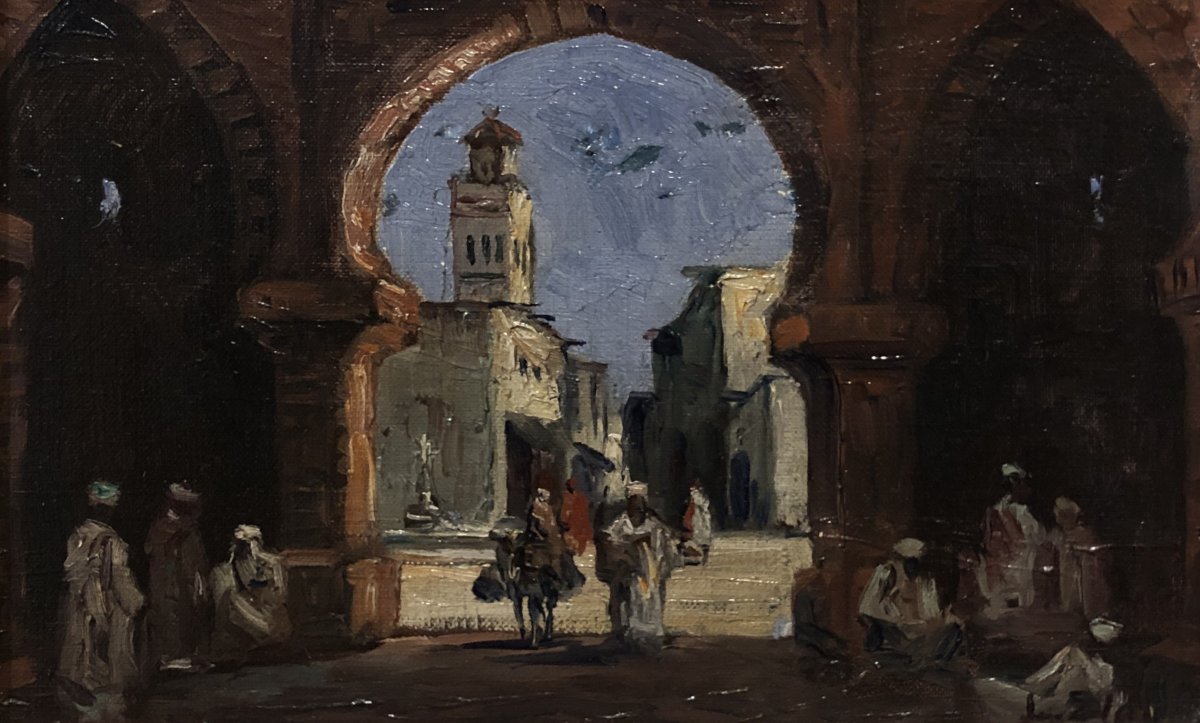 	École Orientaliste (c. 1920) - La Porte du Caliphe-photo-3