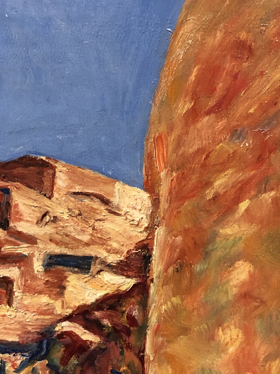 École Marocaine (c. 1950) - Le Labyrinthe de la Kasbah-photo-3