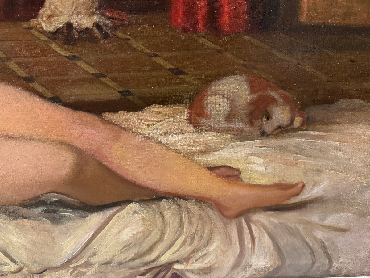 	 European School (c. 1930) - The Venus Of Urbino (after Titian) - Xl-photo-4