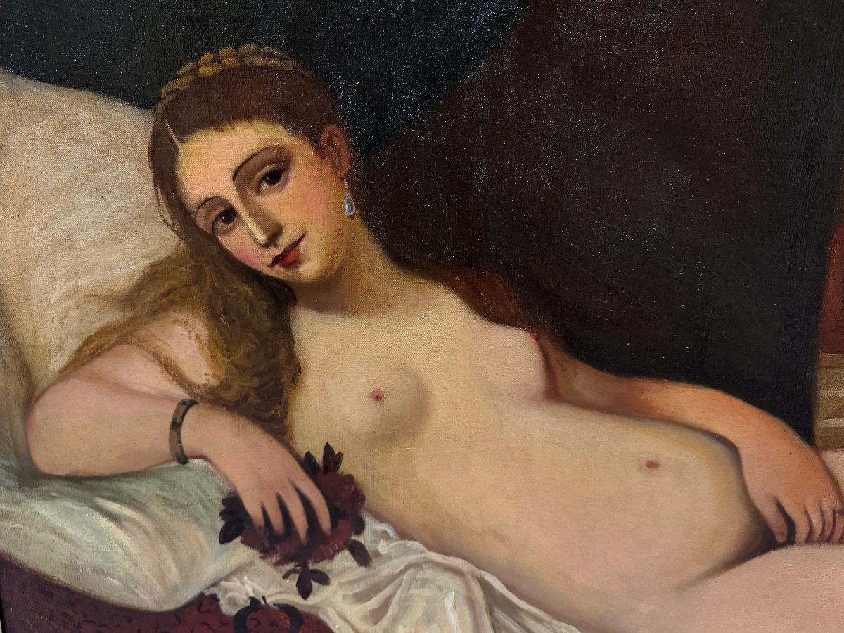 	 European School (c. 1930) - The Venus Of Urbino (after Titian) - Xl-photo-2