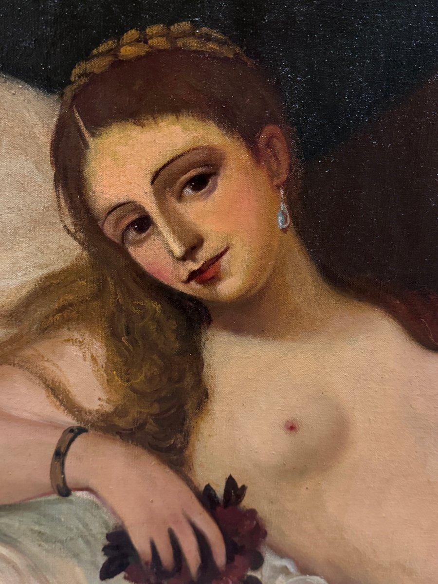 	 European School (c. 1930) - The Venus Of Urbino (after Titian) - Xl-photo-3