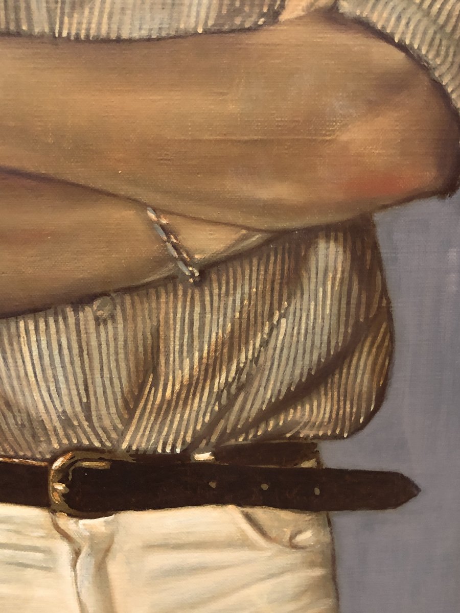 Alejandro Reino Sarmiento (1935–2018) - Self-portrait In The Studio - Xl-photo-3