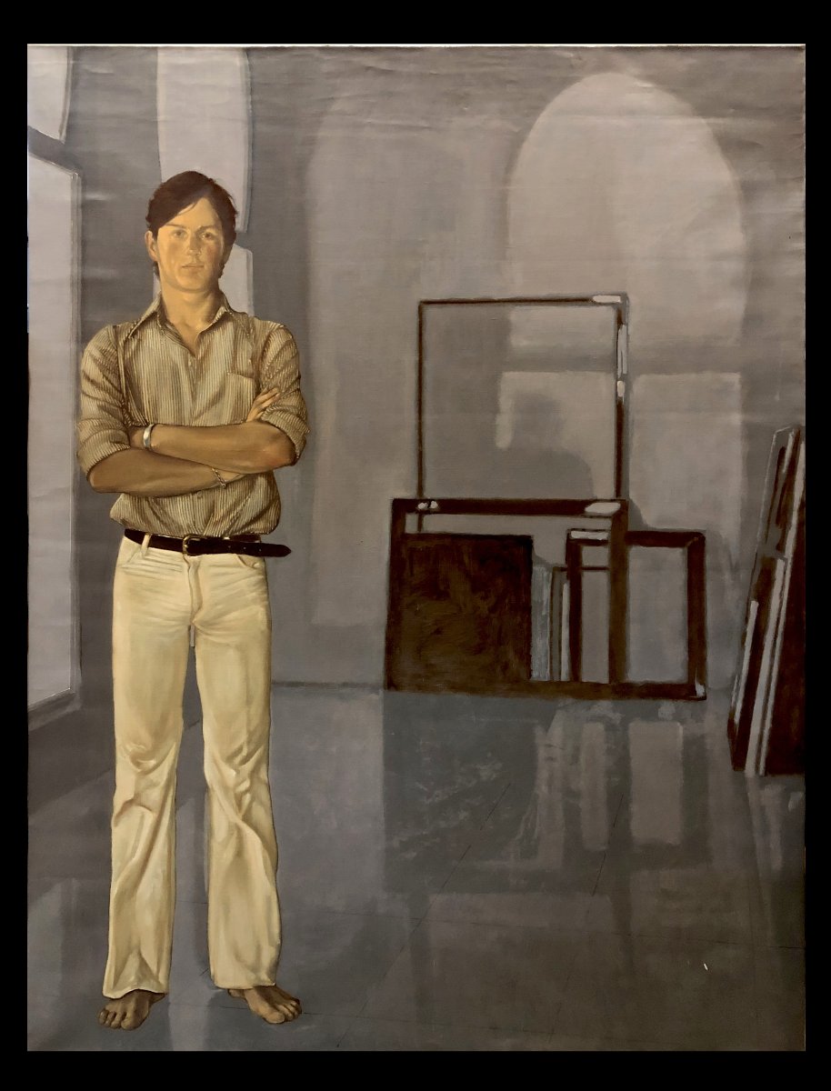 Alejandro Reino Sarmiento (1935–2018) - Self-portrait In The Studio - Xl