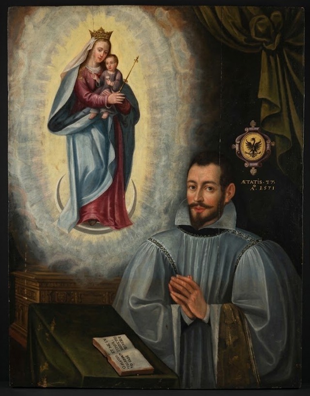 Maître Franco-Flamand (c. 1570) - Portrait de Chanoine devant de Notre-Dame des Grâces