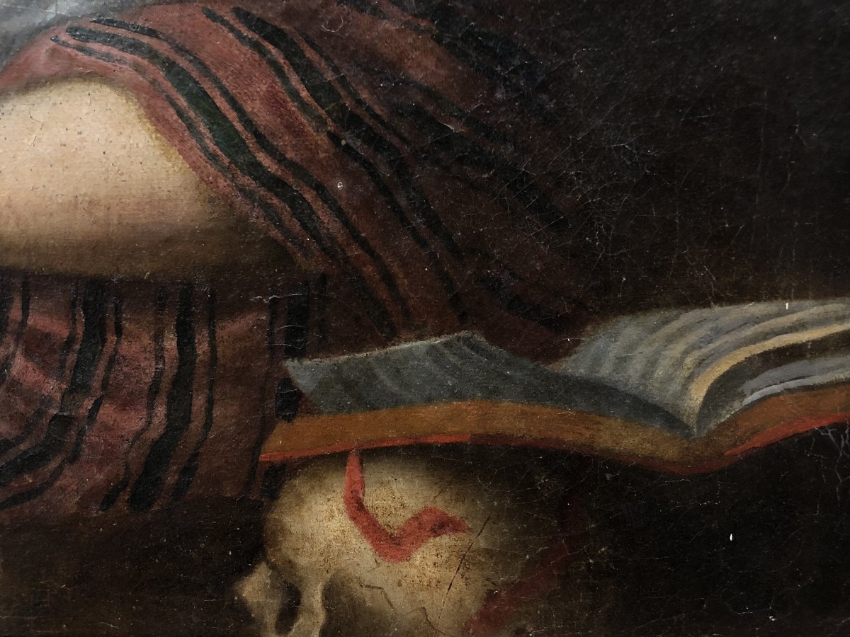 	 Flemish School (c. 1640) - The Penitent Magdalene (a Free Interpretation Of Titian's Work)-photo-1