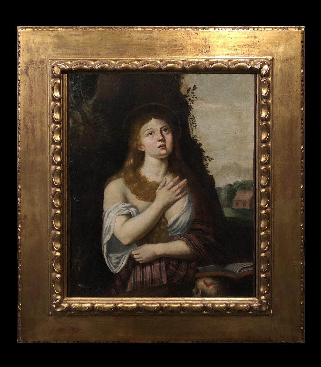 	 Flemish School (c. 1640) - The Penitent Magdalene (a Free Interpretation Of Titian's Work)