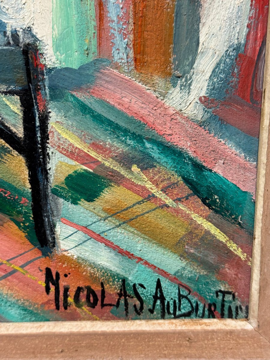 Nicolas Auburtin (1921–?) - The Painter's Studio-photo-2