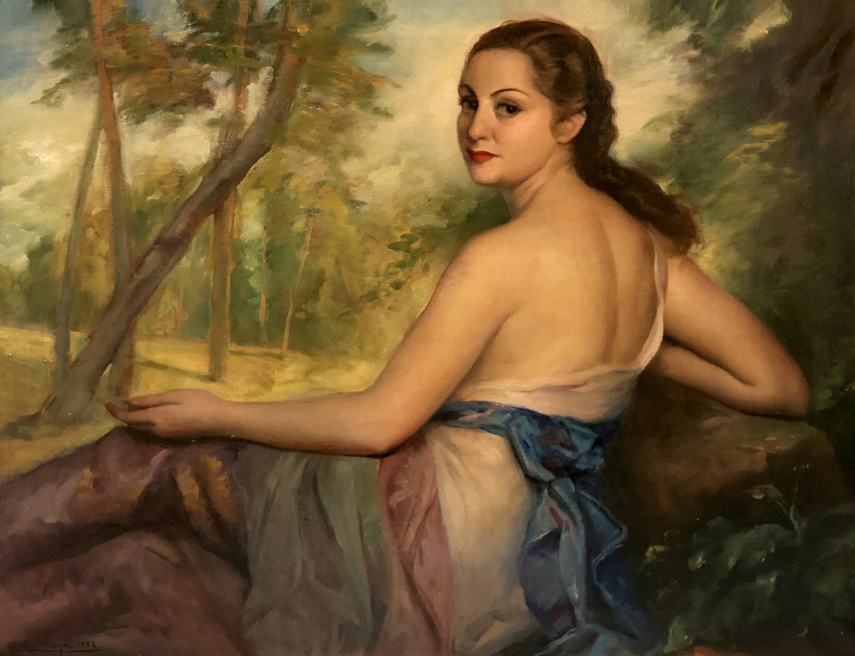 Víctor Moya Y Calvo (1890–1972) — The Blonde Goddess-photo-2