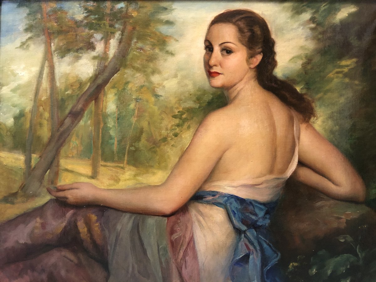 Víctor Moya Y Calvo (1890–1972) — The Blonde Goddess-photo-3