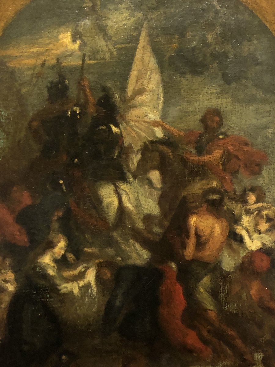 Early Flemish School (17th–18th Centuries) - Sketch On Panel-photo-3