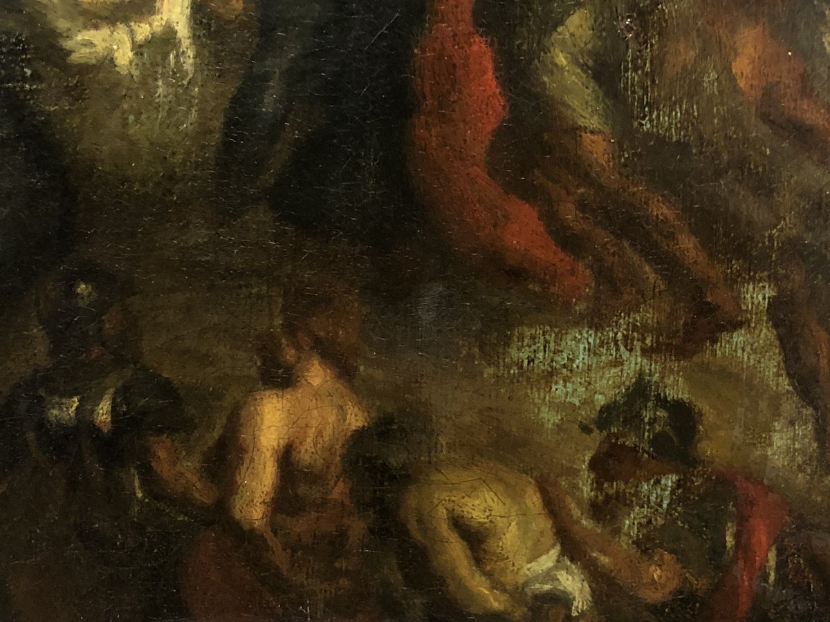 Early Flemish School (17th–18th Centuries) - Sketch On Panel-photo-4