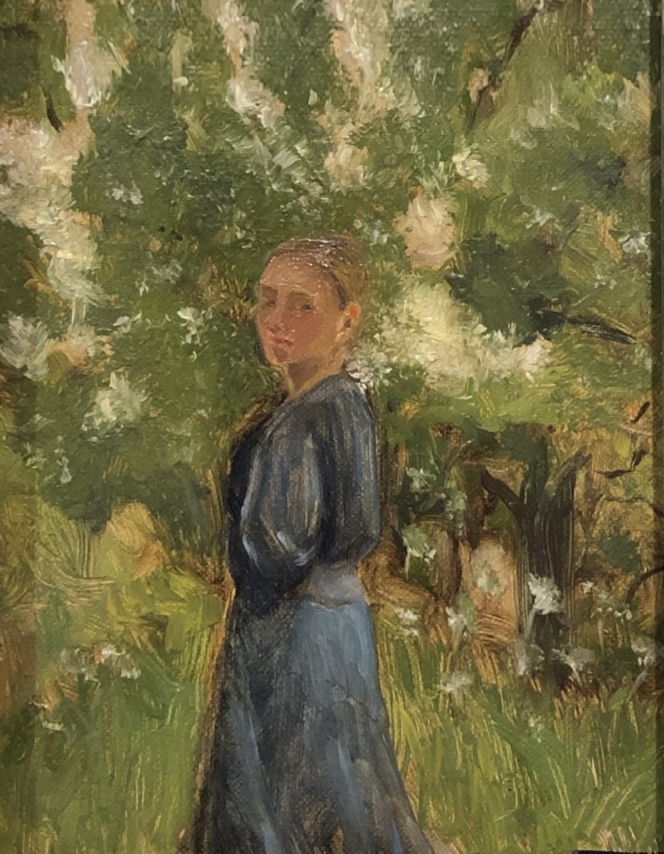 École Impressioniste Russe (XX) - La Laitière-photo-2
