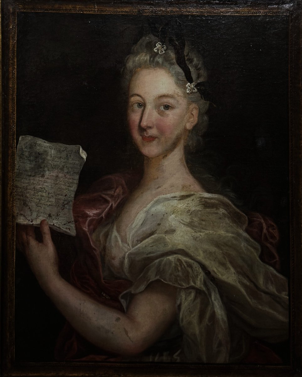 Nicolas Dupuy (1650-1711), att. à - Allégorie des Beaux-Arts, dédiée à Léopold , Duc de Lorrain-photo-2