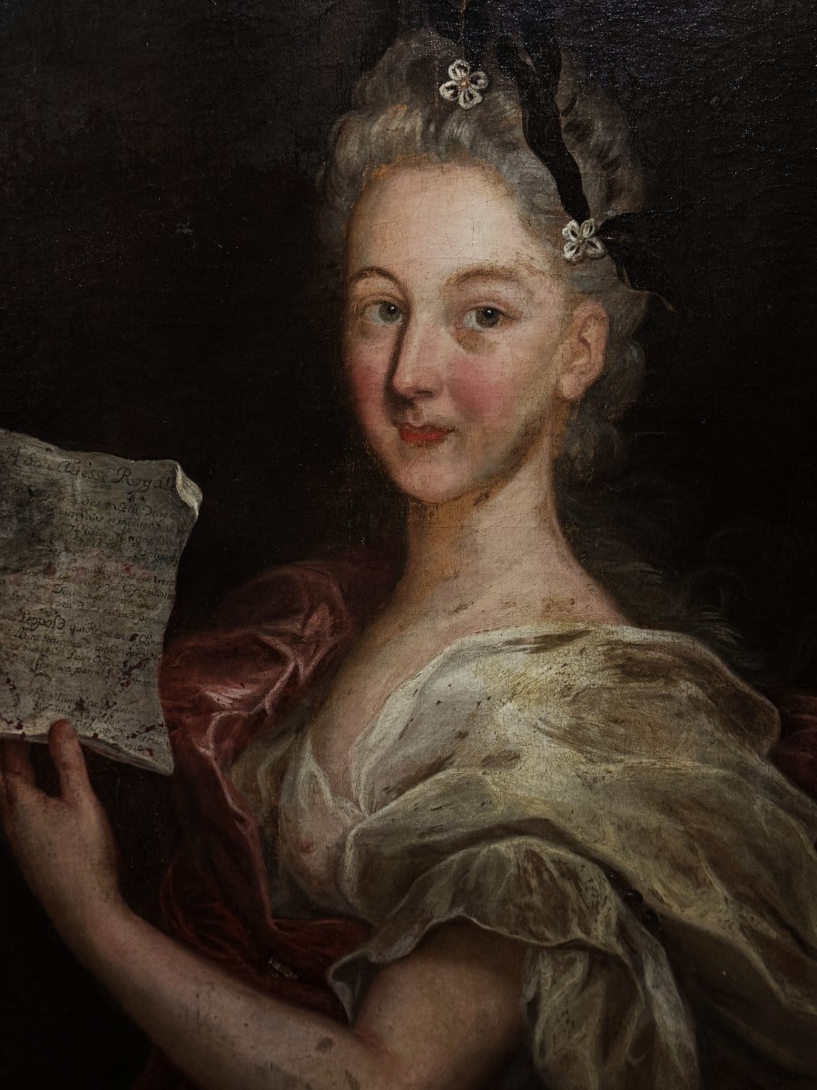 Nicolas Dupuy (1650-1711), att. à - Allégorie des Beaux-Arts, dédiée à Léopold , Duc de Lorrain-photo-3