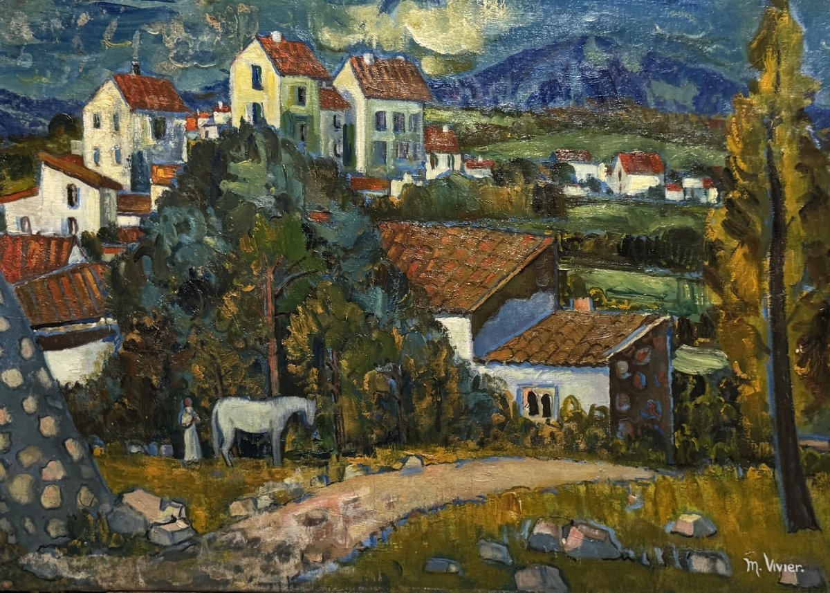 French School (c. 1950) - Moonlight-photo-2
